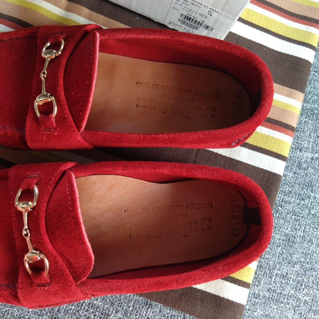 YUKETEN】美品 Bit Loafer w/Camp Sole スエード赤 - メルカリ