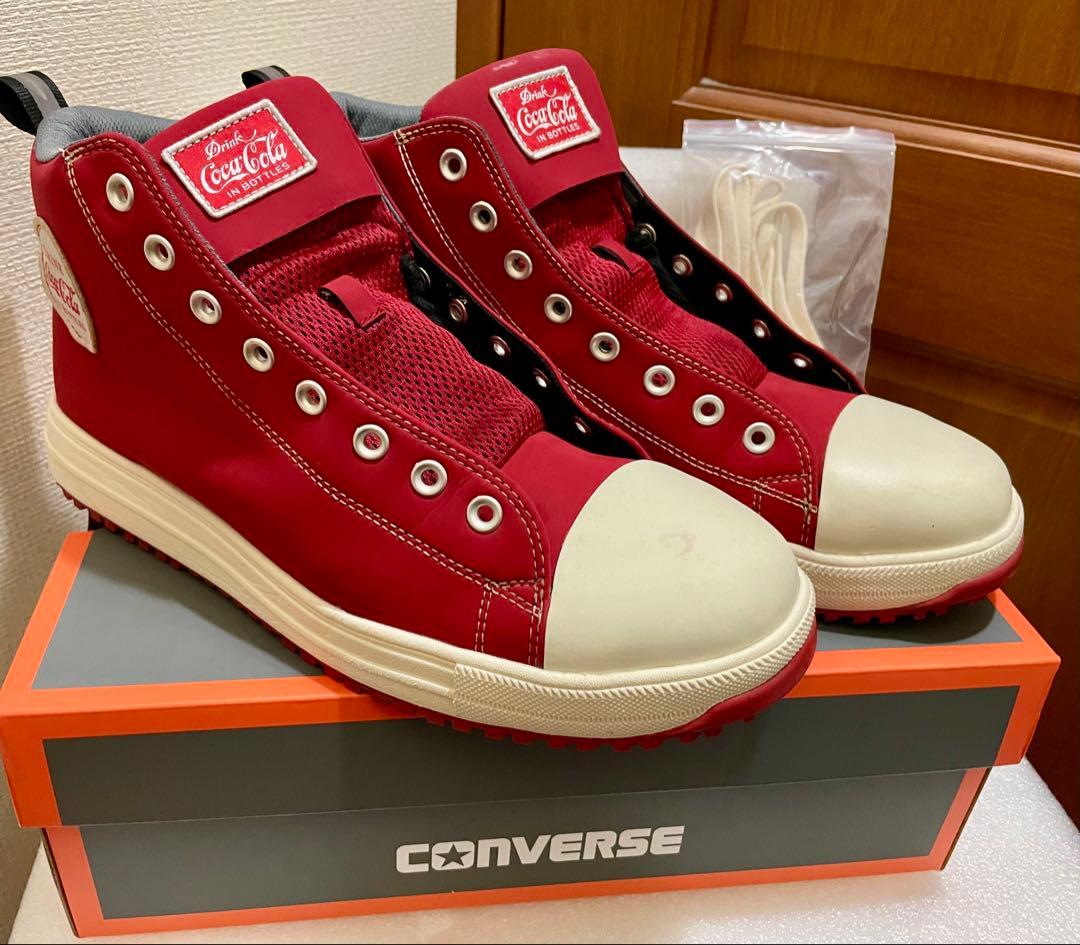 CONVERSE コカコーラコラボ レッド ハイカット 安全靴 29cm - メルカリ