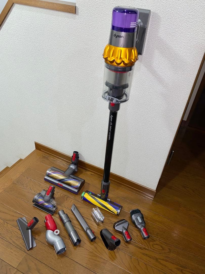 ダイソン v15 detect complete すぐ使えるセット Dyson V15 Detect vacuum (Yellow/Iron)