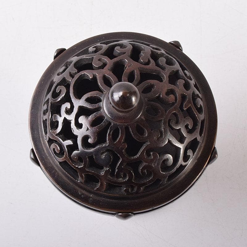 マル 様専用茶道具 釜師 根来実三作 唐銅 火屋蓋置 共箱 V R8718