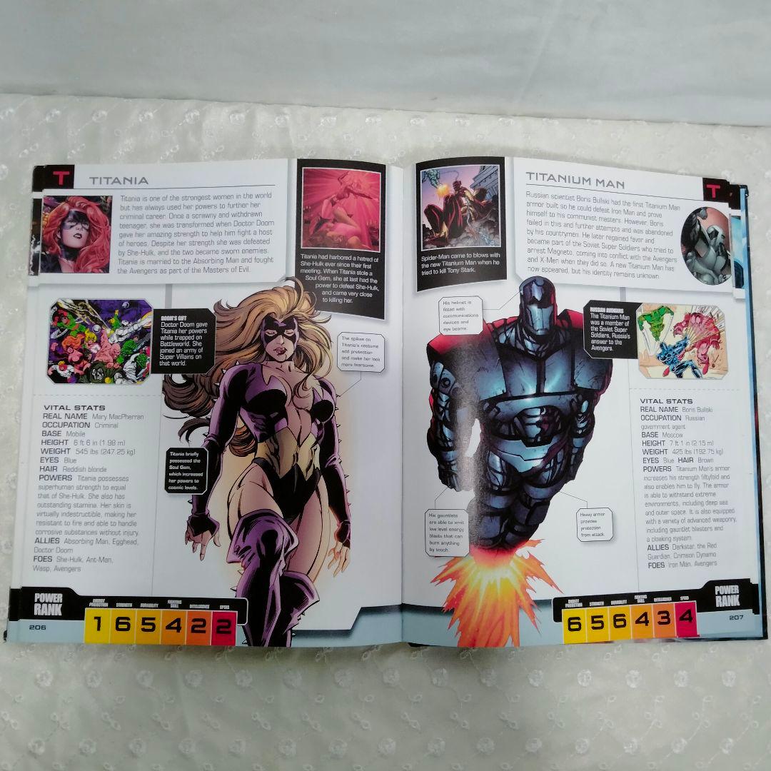 m123 マーベル図鑑 キャラクター 英語 アメコミ - メルカリ