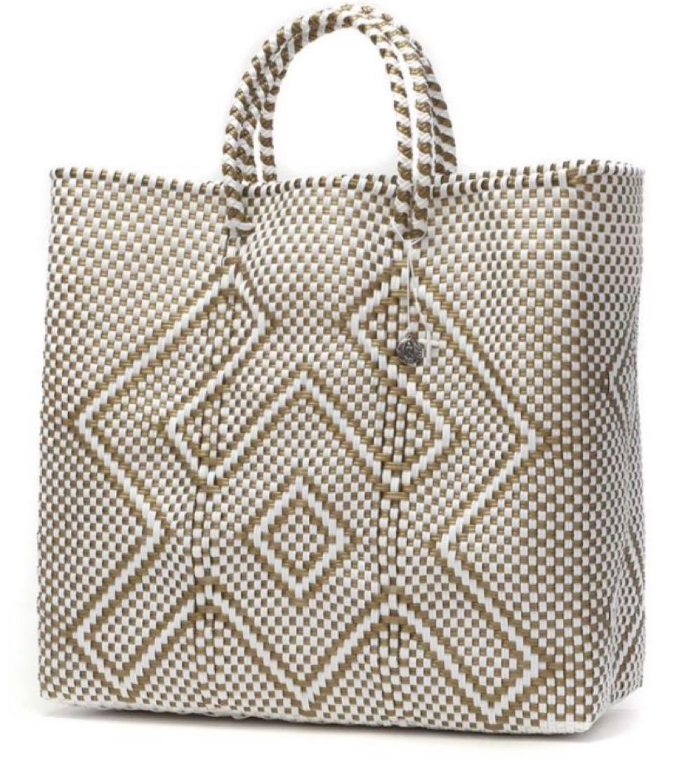 新品　OJO DE MEX オホデメックス　　　　　トートバック大 A4 OJO DE MEX｜オホデメックス メルカドトートバッグXS Cube オフ