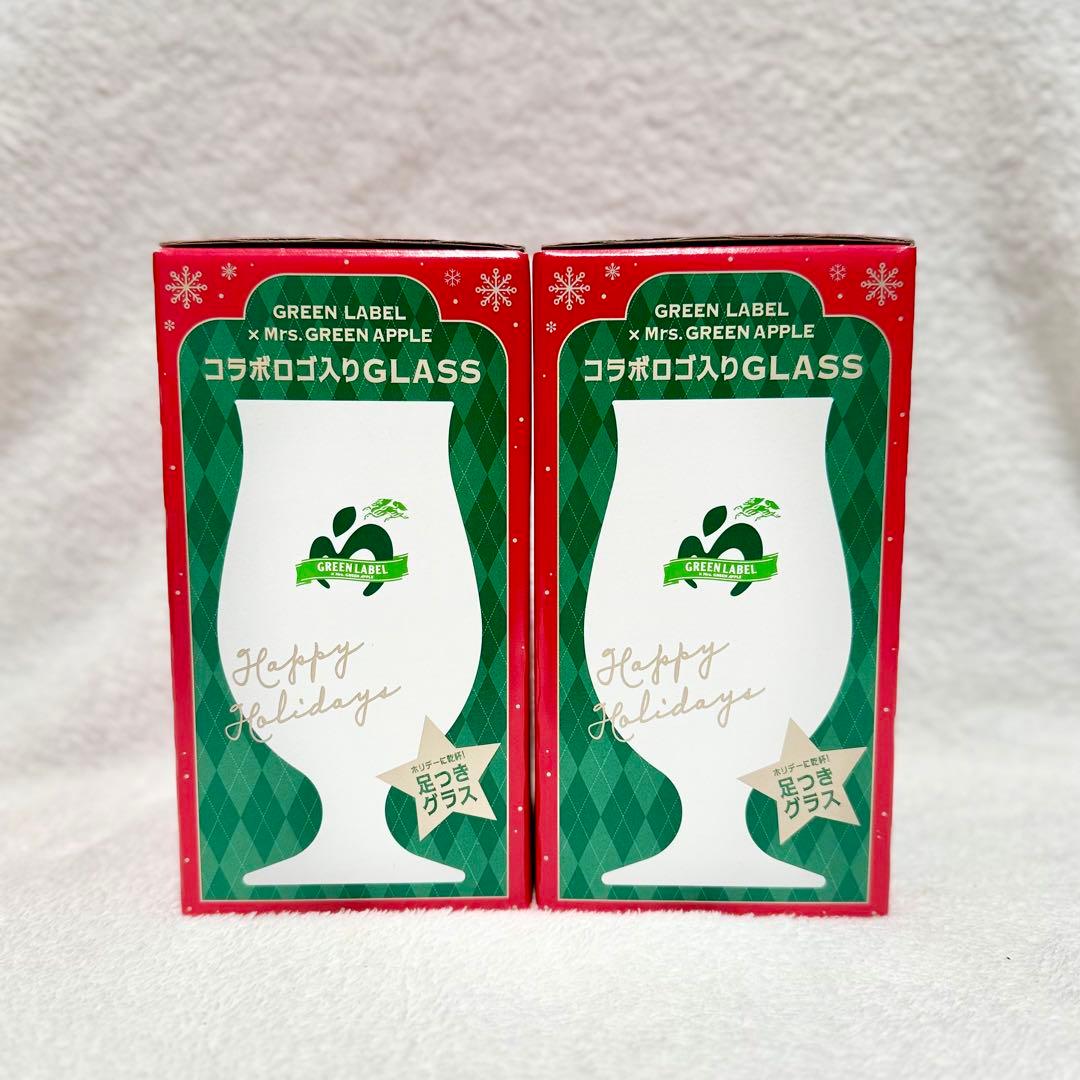GREEN LABEL Mrs. GREEN APPLE 足つきグラス2個セット - メルカリ
