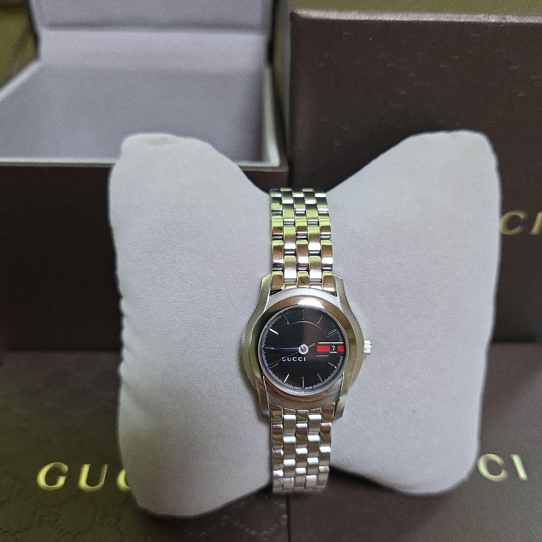 ⭐【美品希少レアモデル】GUCCIグッチ5500Lシェリーライン腕時計(稼働