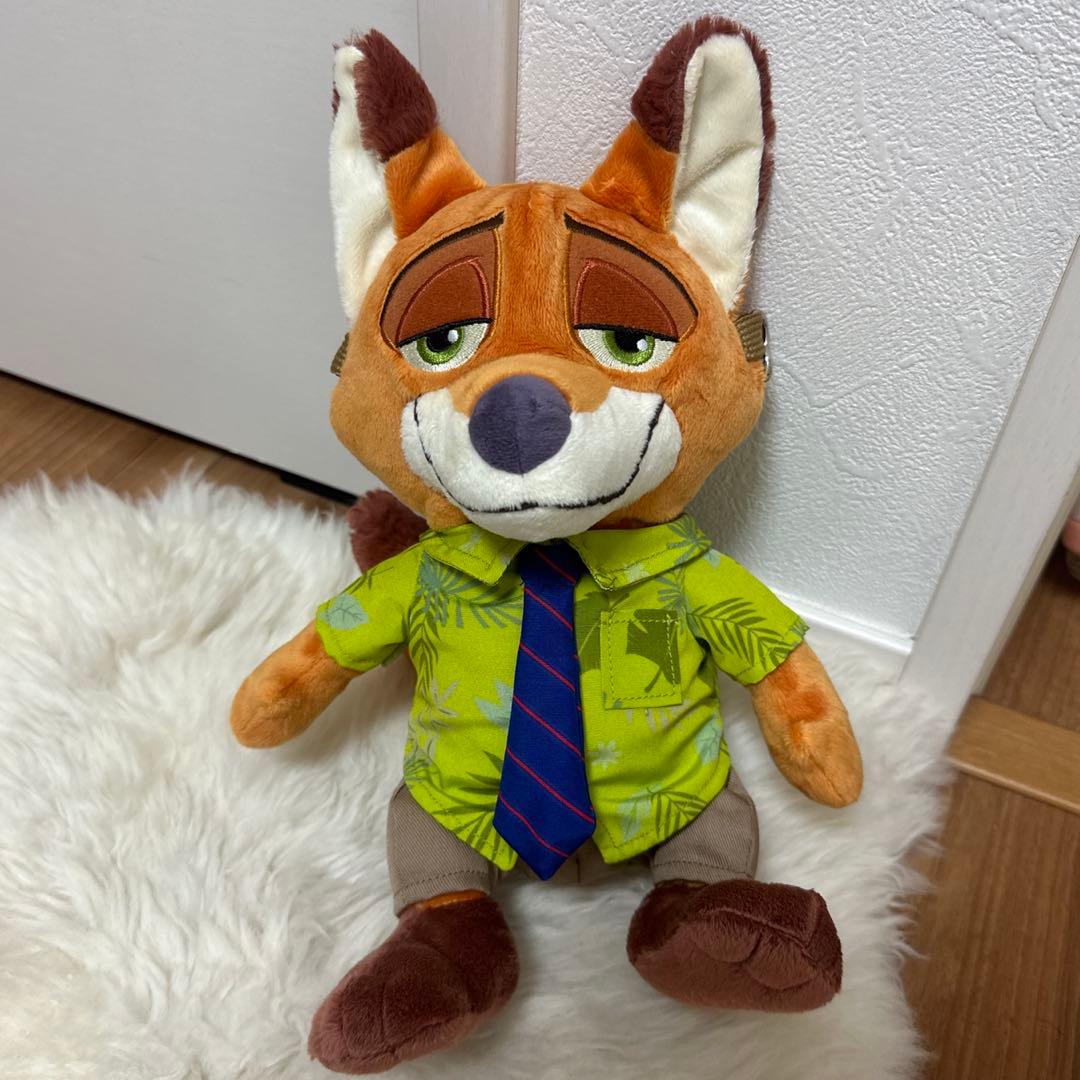 香港ディズニーランド ズートピア ニック ぬいぐるみ ショルダーバッグ