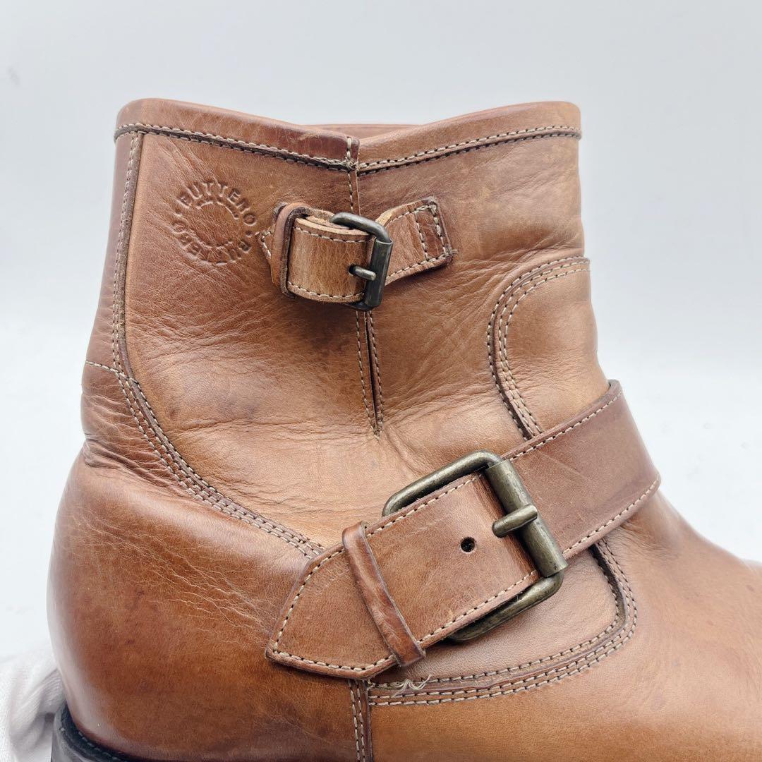 美品✨希少❗️ブッテロ エンジニアブーツ ベルト ビブラムソール