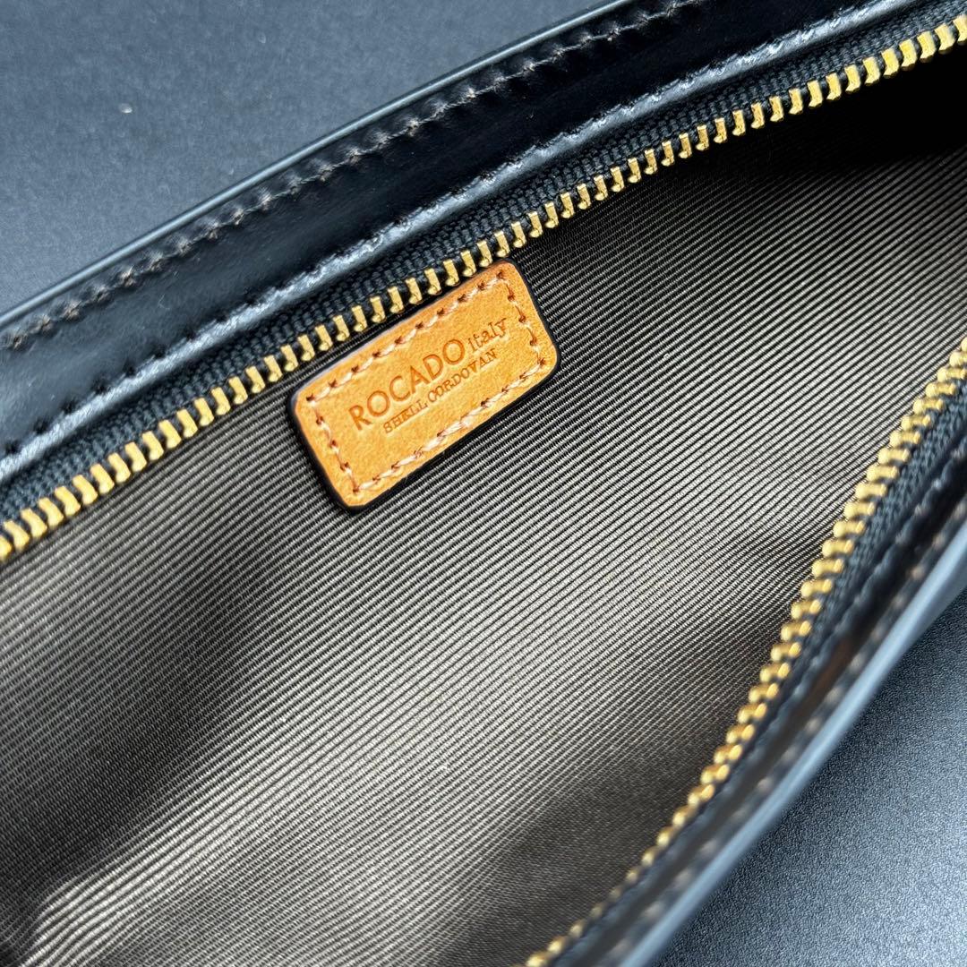 未使用】ROCADO ロカド シェルコードバン ペンケース 馬革 ブラック