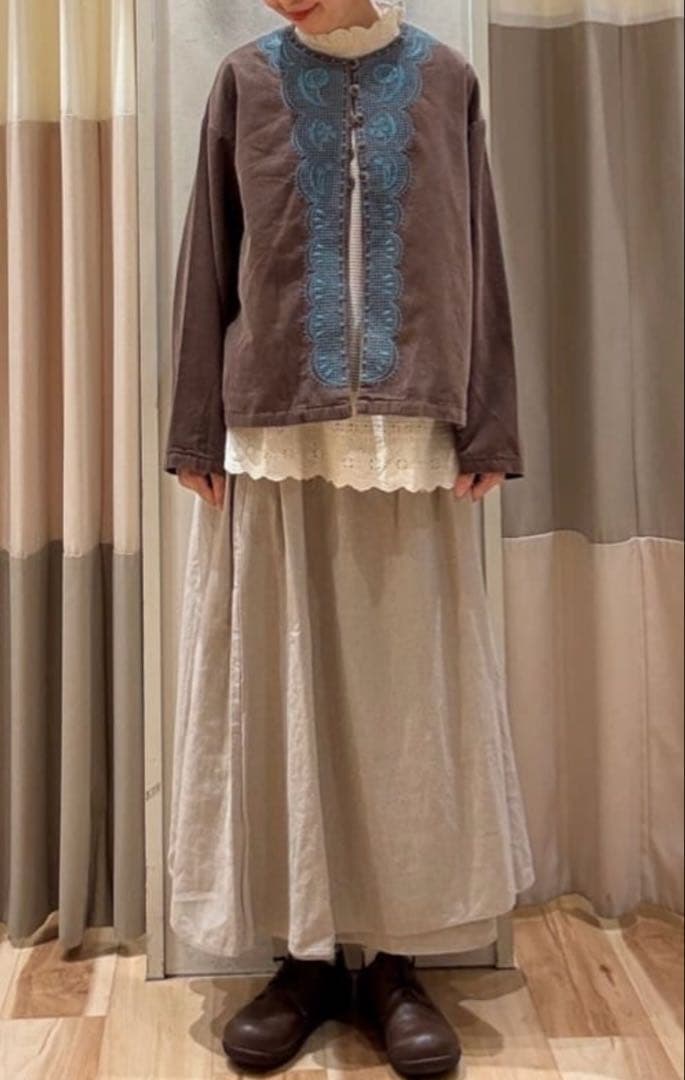 サマンサモスモス スカラップレースブラウス キナリとオフホワイト 2枚