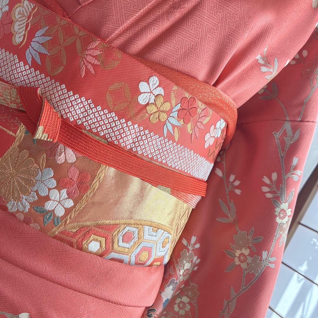 訪問着 フルセット 着物 トールサイズ ロング丈 正絹 雅やか古典 G10