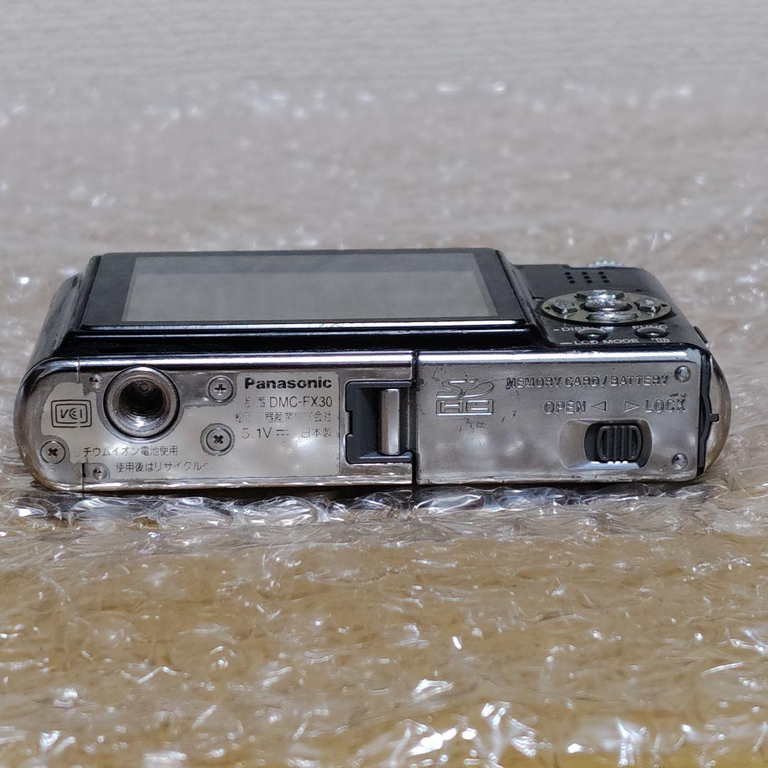 動作確認済 程度良好】パナソニック ルミックス DMC-FX30 デジカメ 黒