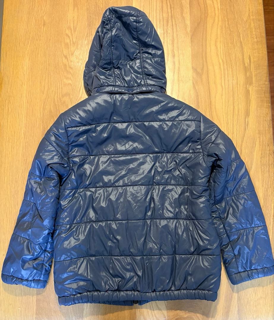 ミキハウス ダブルビー ダウンジャケット、コート ネイビー サイズ130