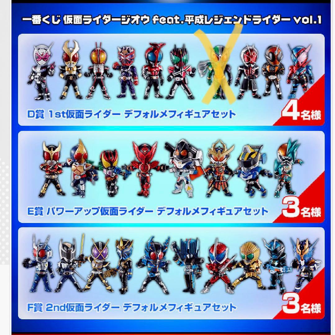 仮面ライダー1番くじ】デフォルメフィギュア - メルカリ
