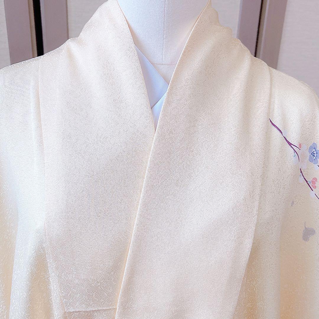 美品 訪問着 さが美 フルセット 裄66 友禅 卒業式 入学式 M S 鳥 黄色