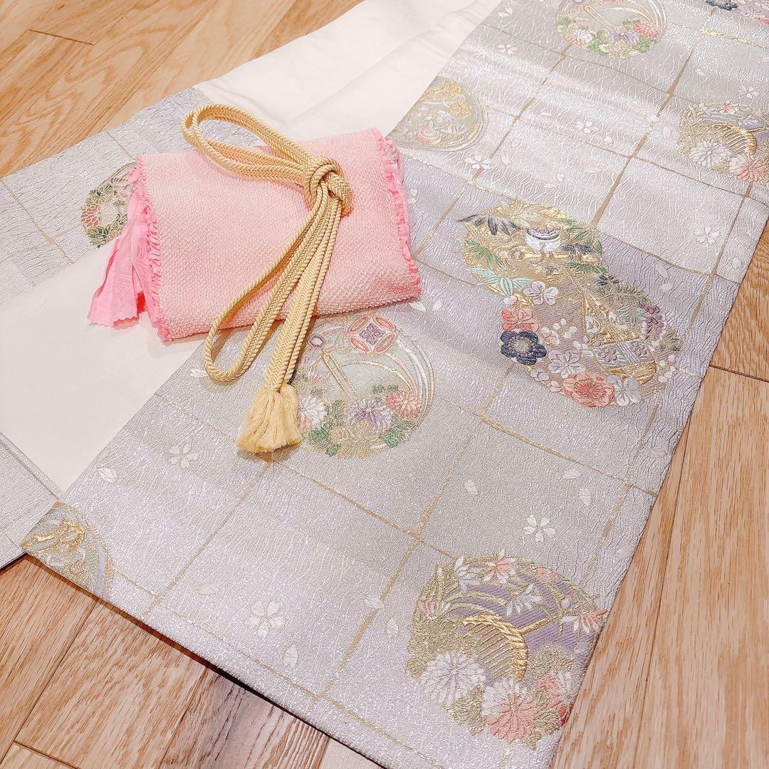 美品 訪問着 さが美 フルセット 裄66 友禅 卒業式 入学式 M S 鳥 黄色