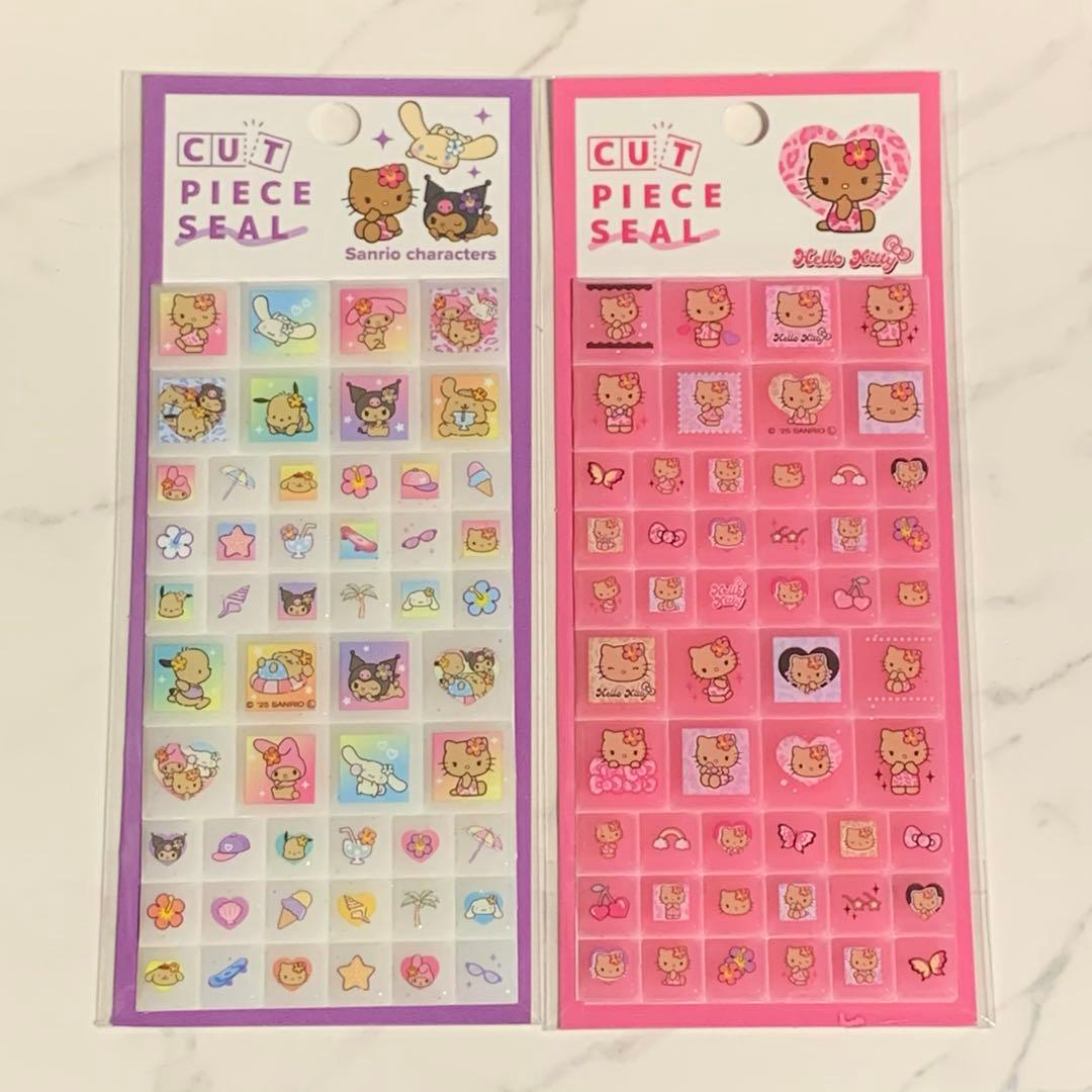正規品 サンリオ日焼けキティ 日焼けサンリオ タイルシール 2枚セット