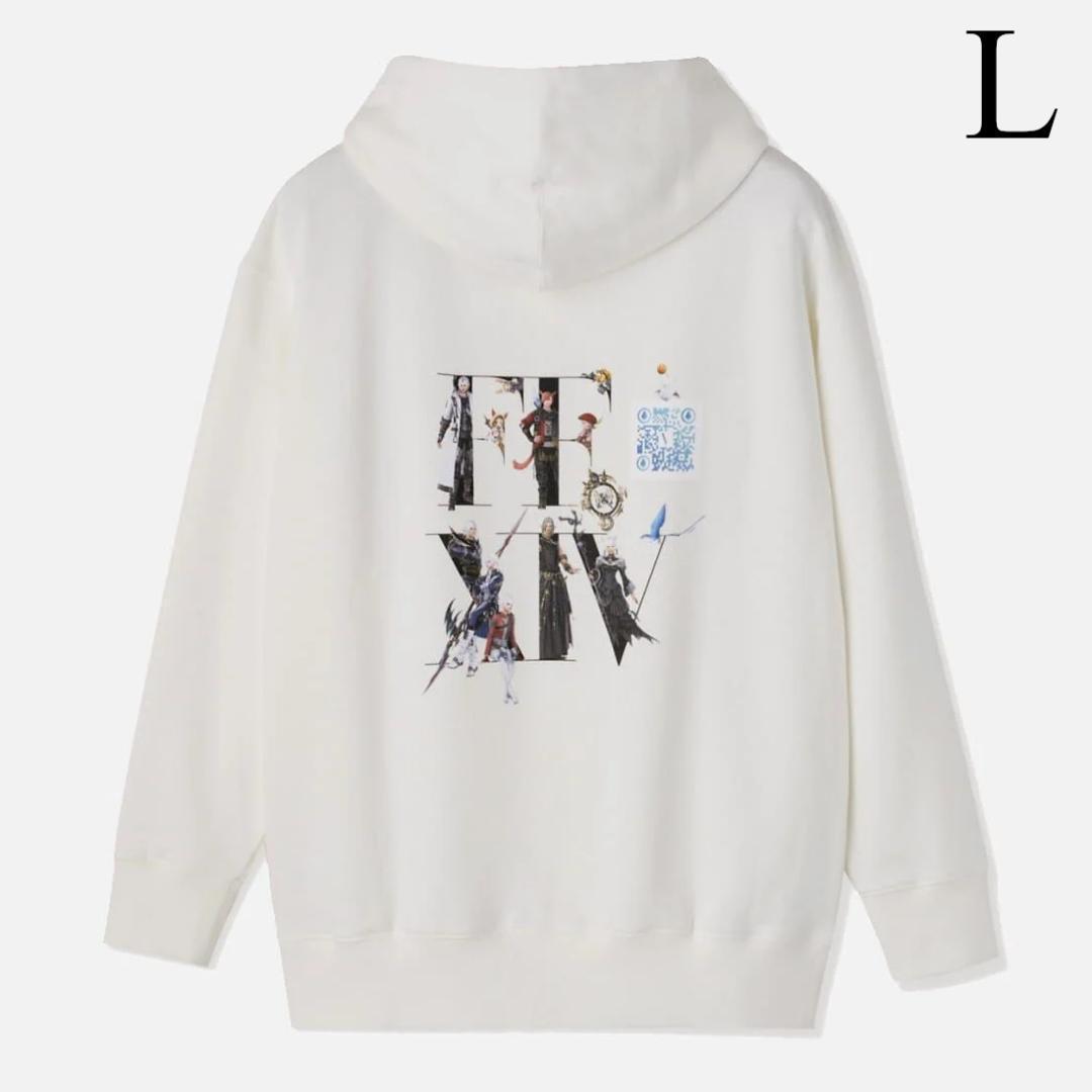 L FF14 x VOGUE パーカー 白 新品 ファイナルファンタジー14 - メルカリ