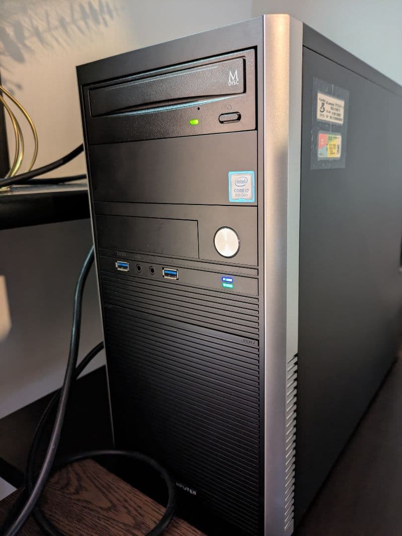 極上美品】BTOパソコン ツクモ エアロストリームRM7J-D180/T2 - メルカリ