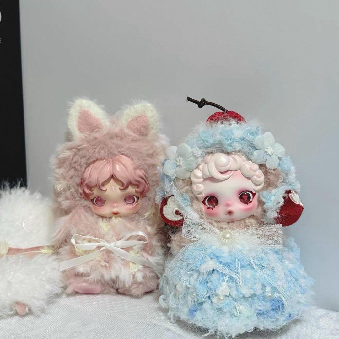 109番」 ポップマート スカルパンダ ぬいぐるみ 着せ替え服 水色