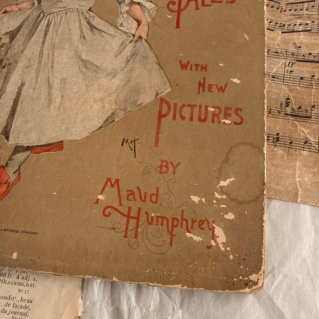 稀少1892年アンティーク愛らしい挿絵の絵本モードハンフリー洋書 童話 古書