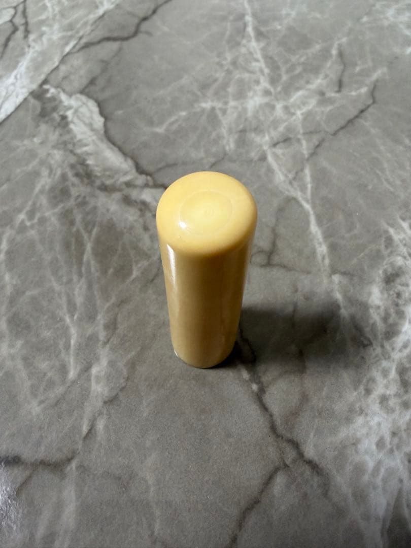 レアもの！▽□マッコウ鯨歯の芯持ち印材 φ18.01×60.60mm 飴色の極上品