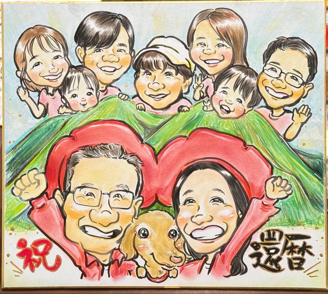 似顔絵オーダー承ります☺︎ その人らしさを取り入れた手描きにがおえ