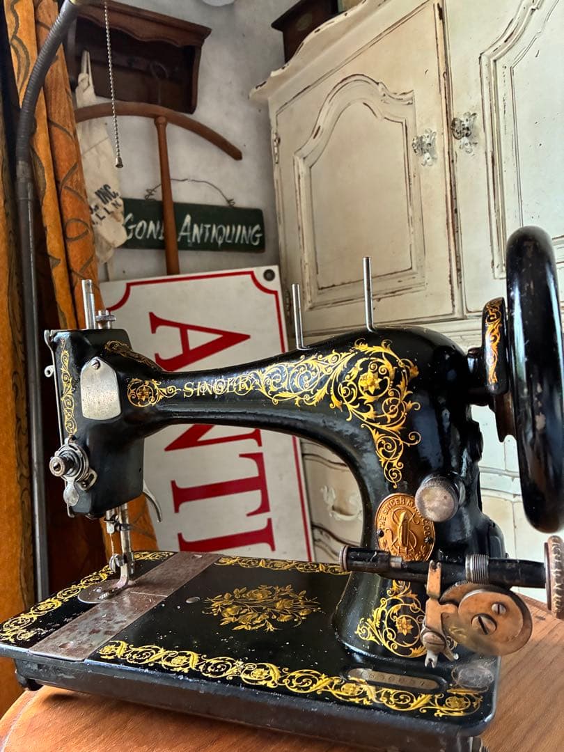 フランス　アンティーク　シンガー　Singer ミシン　1800年代　美品　レア 楽天市場】【中古】アメリカ製 シンガーミシン SINGER アンティーク