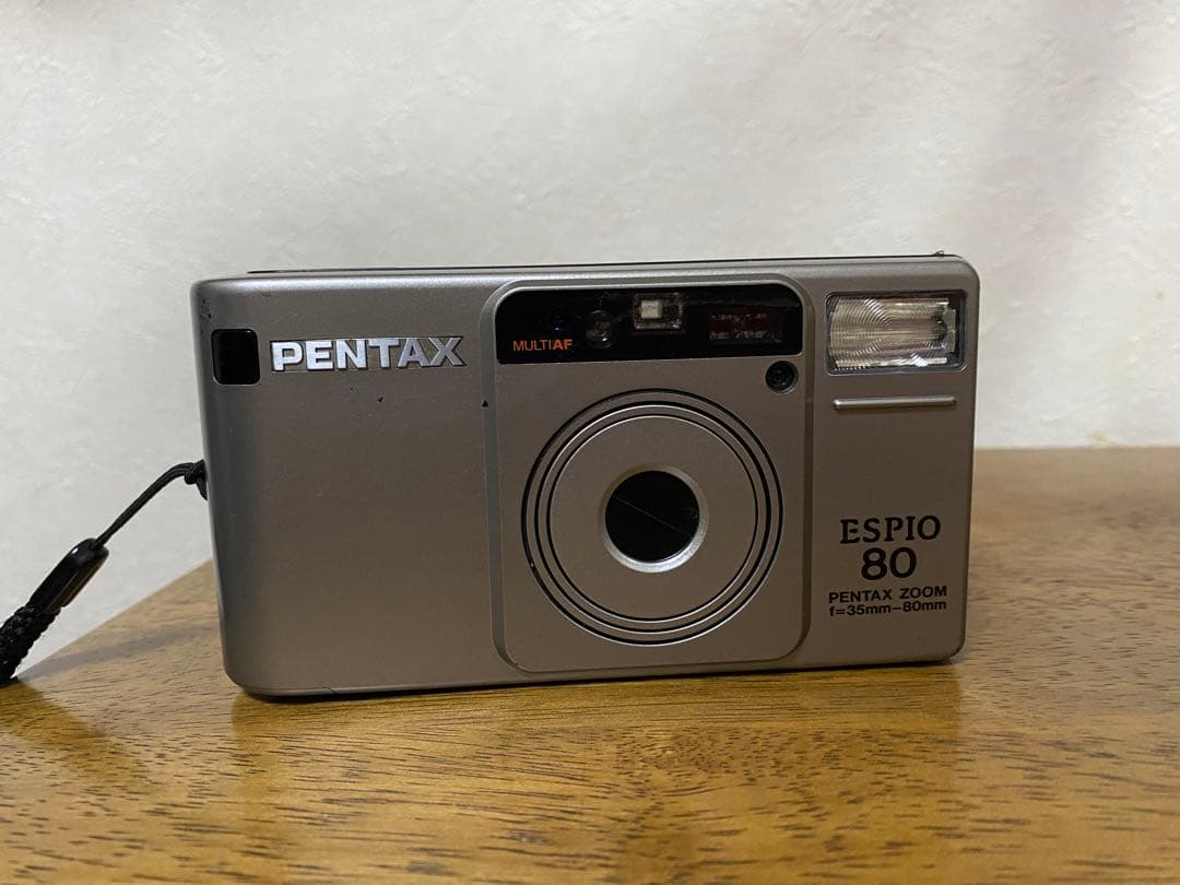 PENTAX ESPIO80　コンパクトカメラ　純正専用ケース付き PENTAX 17」「LUMIX S9」「α9 III」用など、コロンビアレザーのカメラ