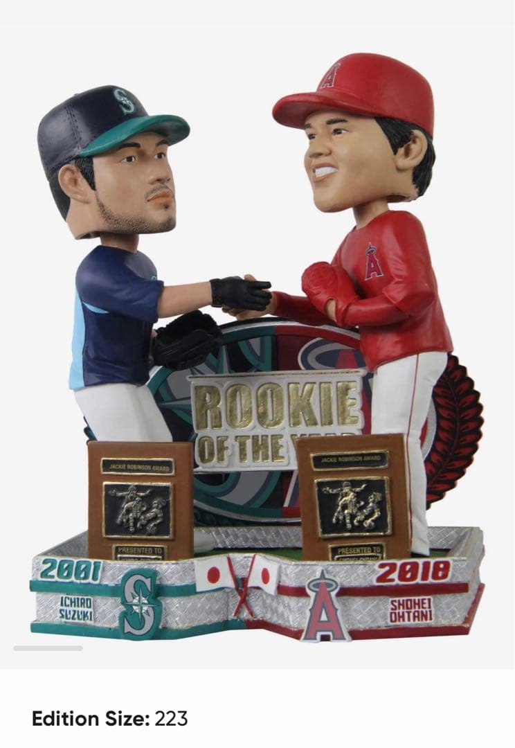 大谷翔平 イチロー ルーキーオブザイヤー ボブルヘッド レア - メルカリ