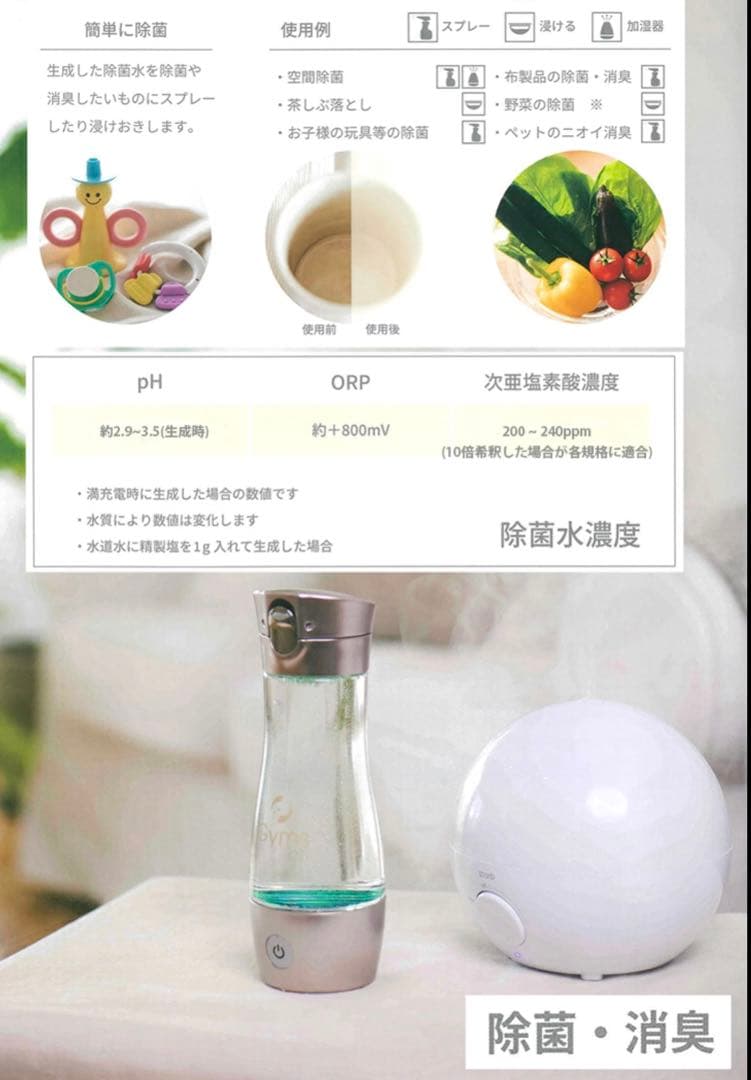 GymsSilky シルキー ピュア 水素水ボトル 水素水生成器 日本製 水素水