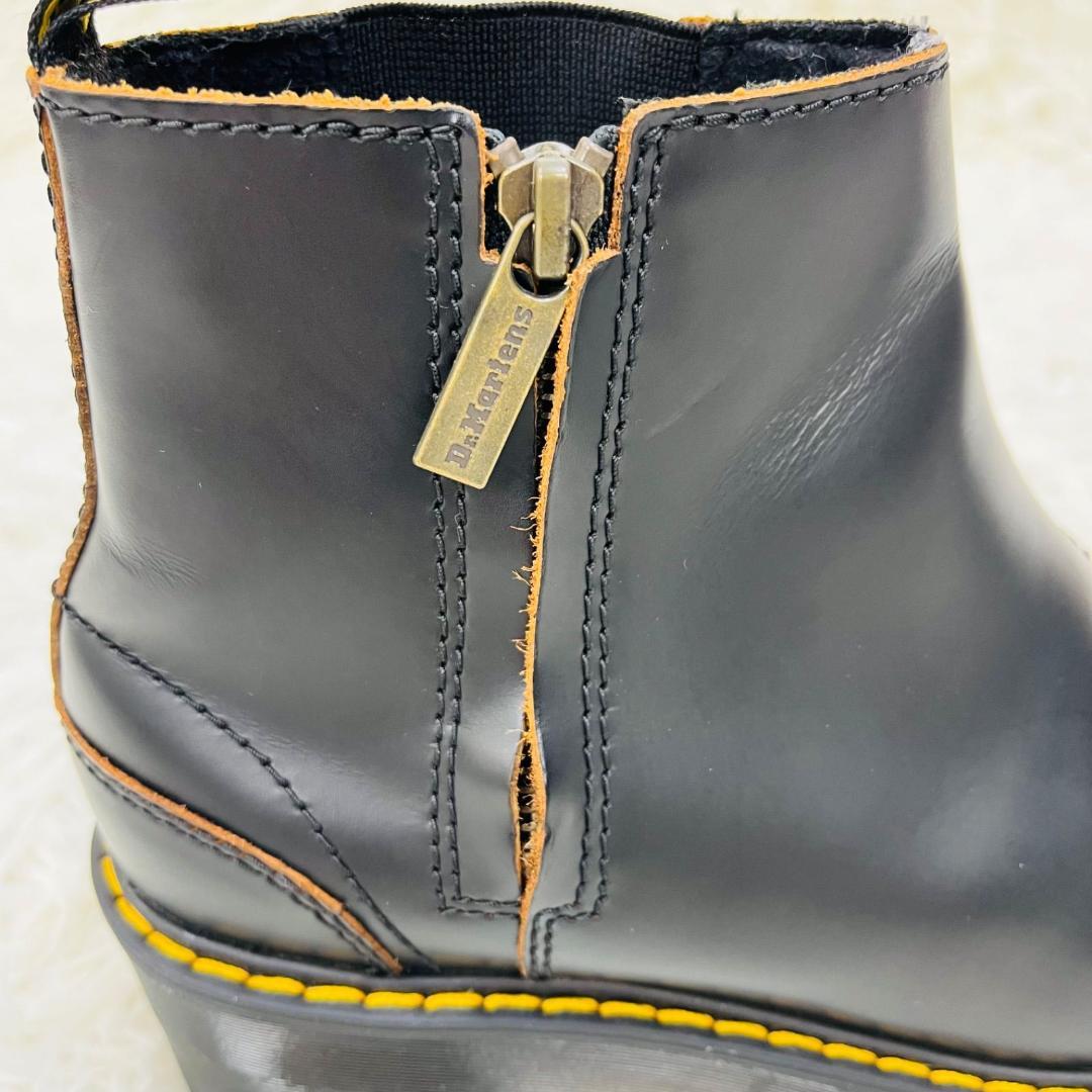 Dr.Martens ドクターマーチン 23.5cm レザー サイド厚底ジップ