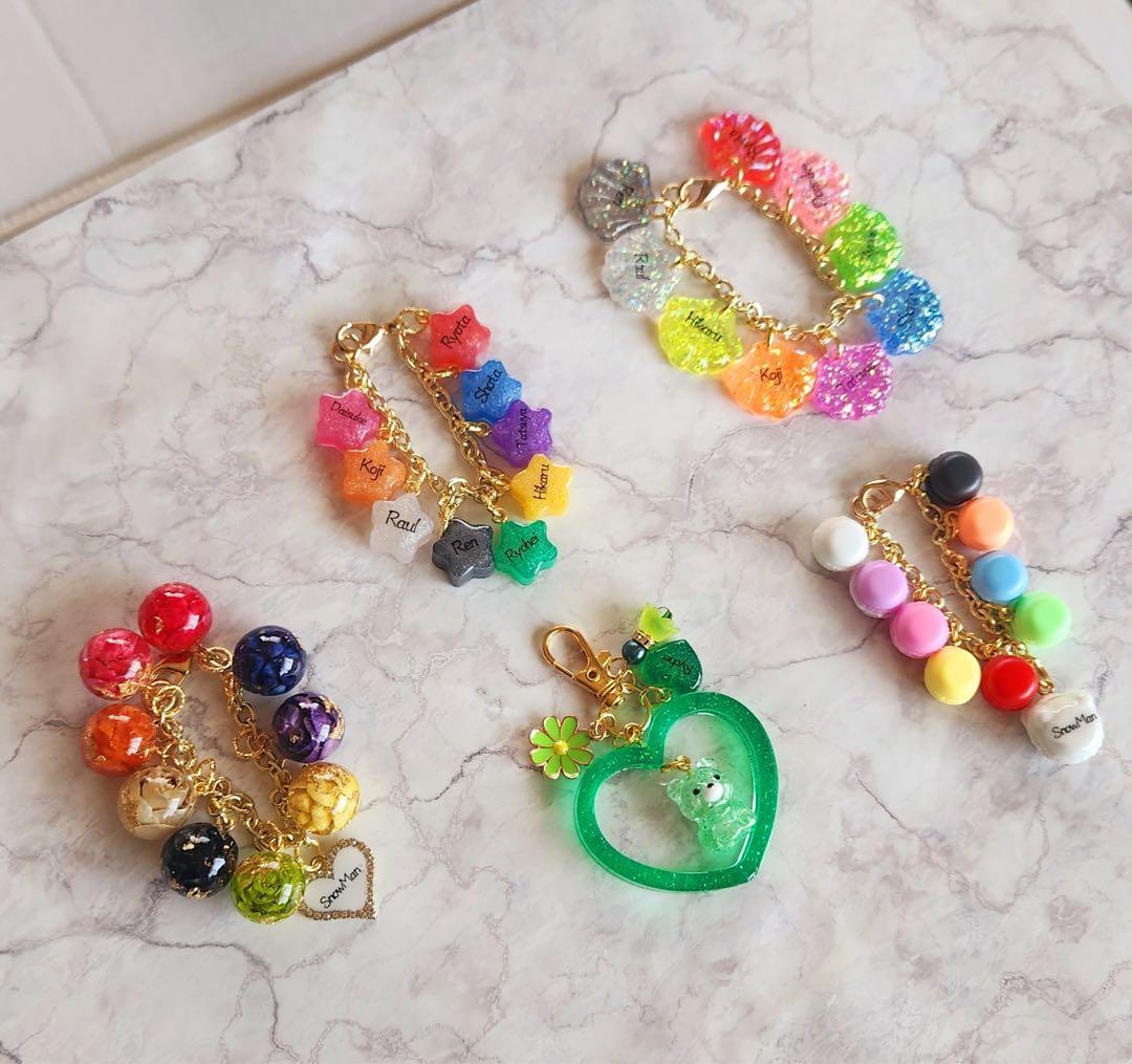 なお　タマラック球体キーホルダー　Man 箱推し オバくまキーホルダー（キーケース・キーホルダー・チャーム） | tk