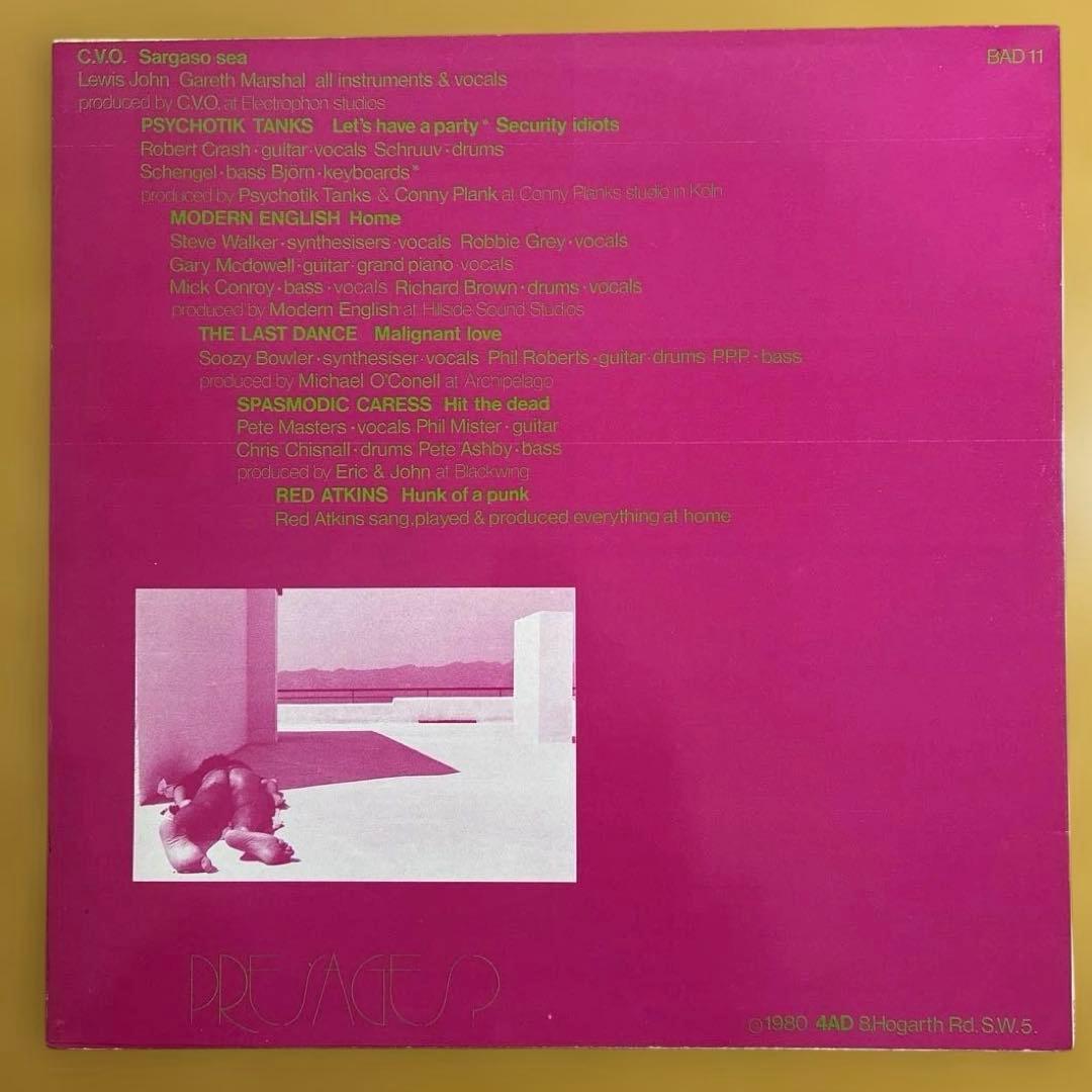 PRESAGE(S) 4AD V.A. 輸入12inchレコード 1980年 - メルカリ