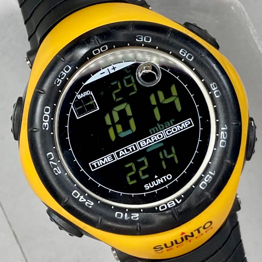 美品 SUUNTO スント VECTOR ベクター イエロー ブラック 廃盤 - メルカリ