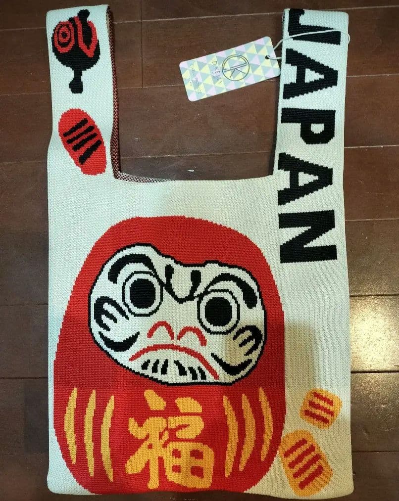 新品】D.KELLY 招き猫 福だるまニットバック2つセット 和柄 日本