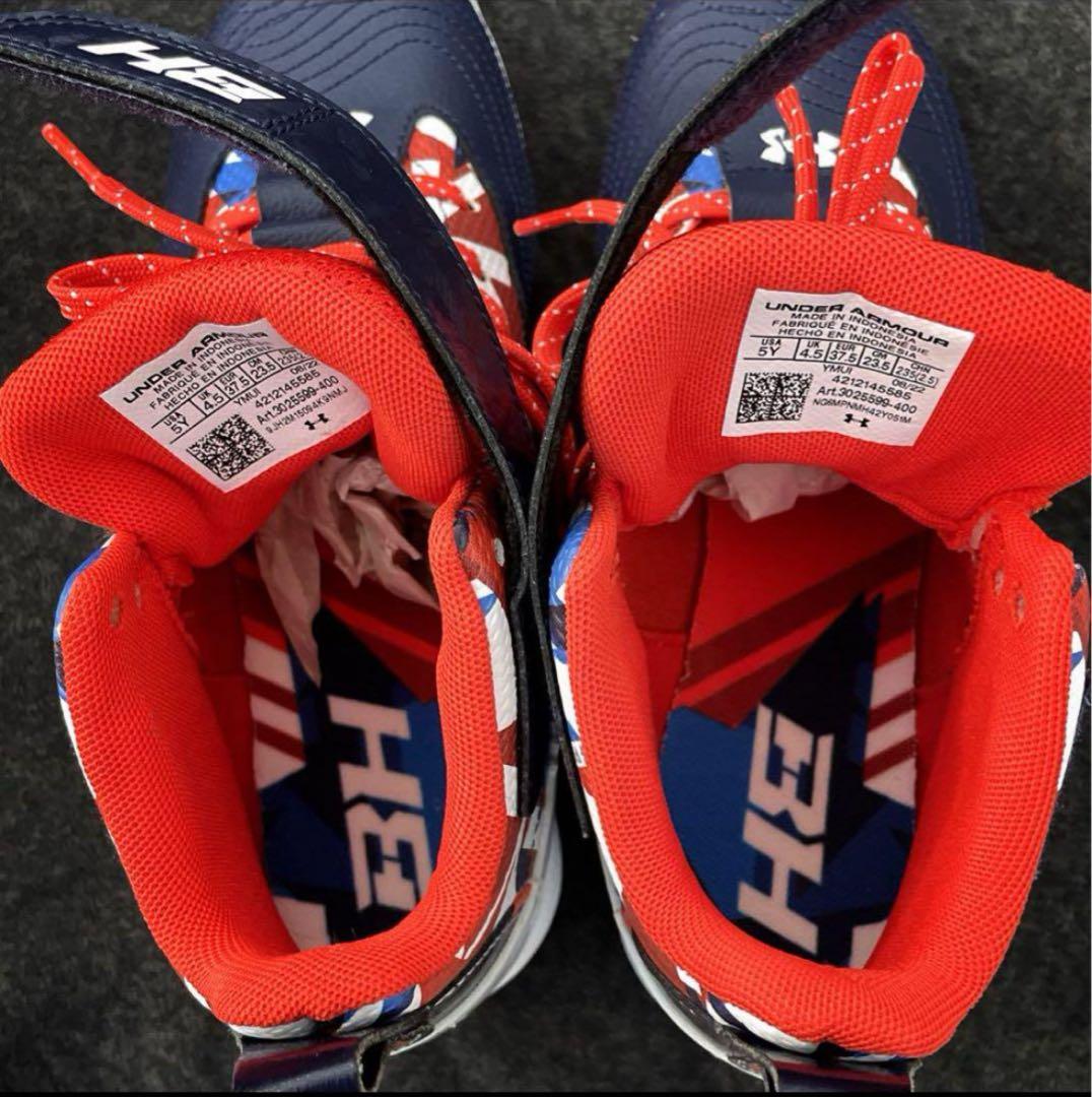 アンダーアーマー Harper 7 Mid USA RM Jr. 23.5cm