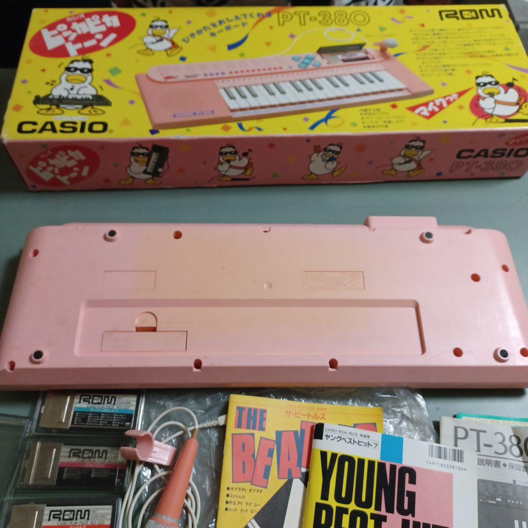 CASIO ROM キーボード PT-380 ピッカピカトーン 昭和レトロ 稼働