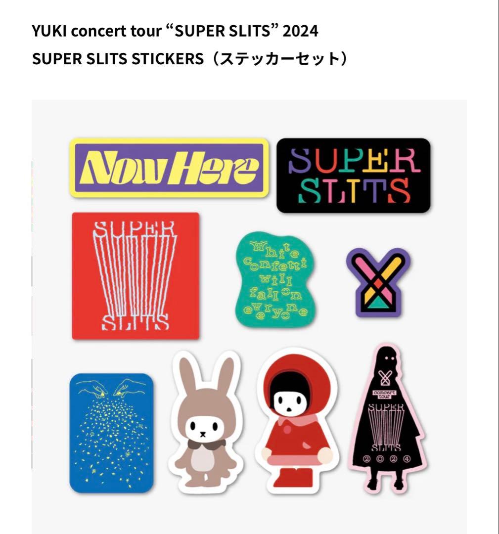 新品】YUKI SUPER SLITS ステッカー - メルカリ
