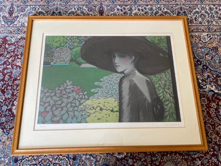 カシニョール　リトグラフ ジャン・ピエール・カシニョール(JEAN PIERRE CASSIGNEUL)「森の小径