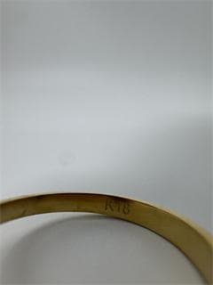《美品/日本製18金》K18ゴールド オープンリング1.19g 11号