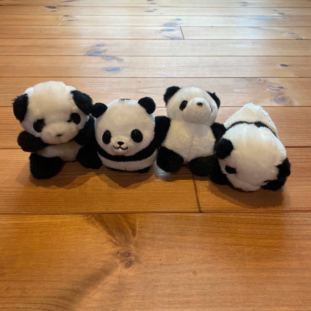 アドベンチャーワールド パンダ ぬいぐるみ キーホルダー 4点 - メルカリ