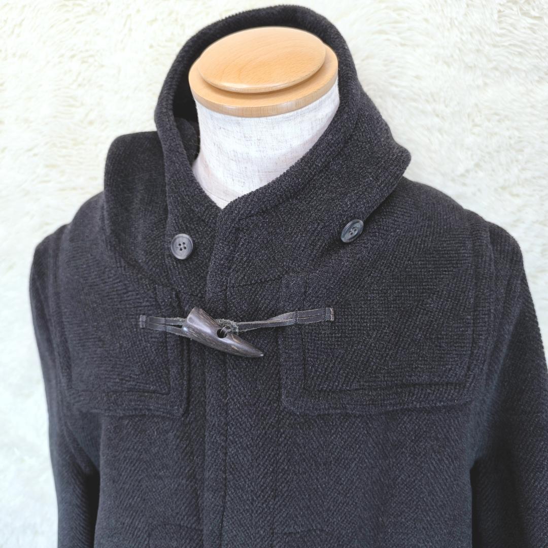 希少 SHIPS ダッフルコート ヘリンボーン ウール 100% ムーアブルック