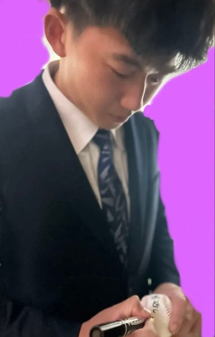 立石正広 阪神タイガース ドラフト1位 創価大学 直筆サインボール