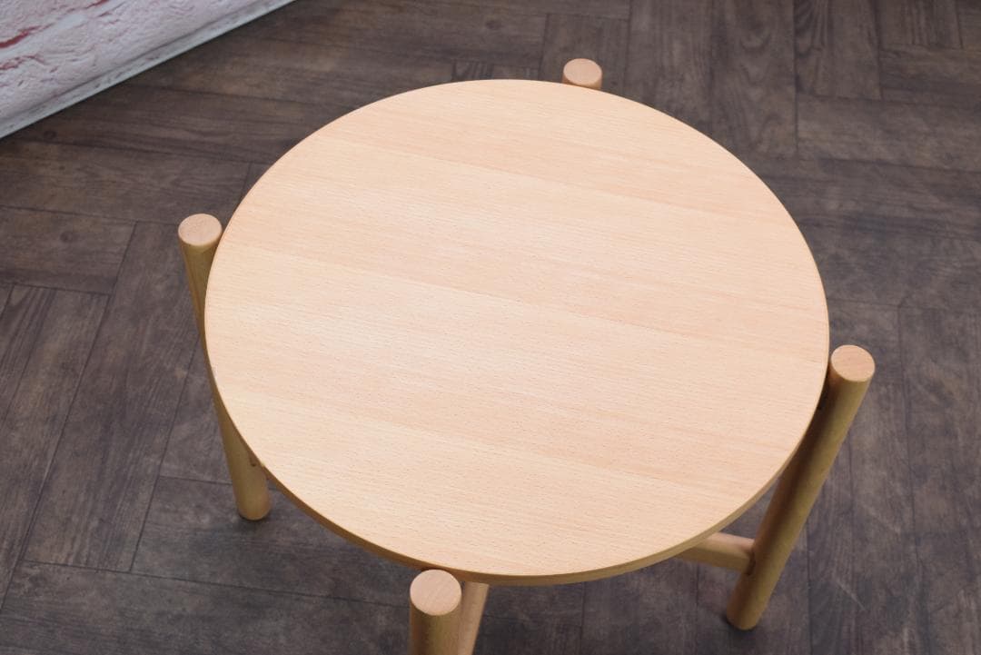 無印良品/良品計画/MUJI ブナ材サイドテーブル ラウンド/丸a - メルカリ