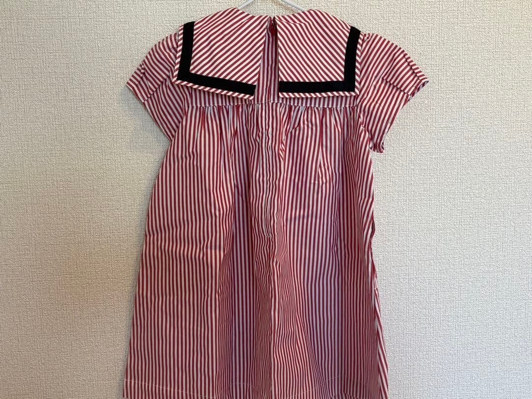 ファミリア ボーダー セーラーワンピース 90 - メルカリ