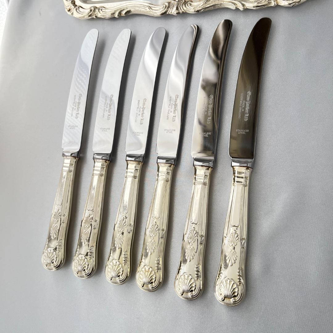 Eben Parker】 キングスパターンのデザートナイフ 6本組 - メルカリ