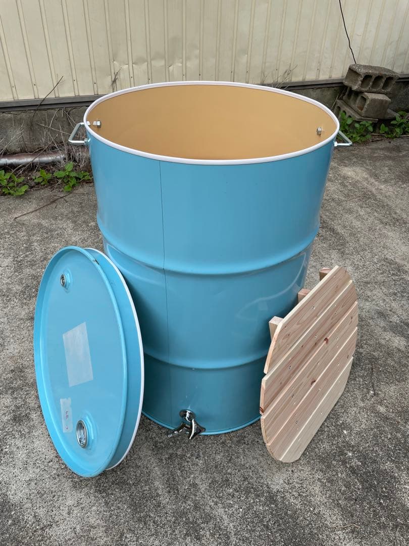 ドラム缶風呂 排水蛇口、すのこ、持ち手付き 楽天市場】ドラム缶 洗面化粧台 洗面ボウル 排水栓 単水栓 蛇口 排水