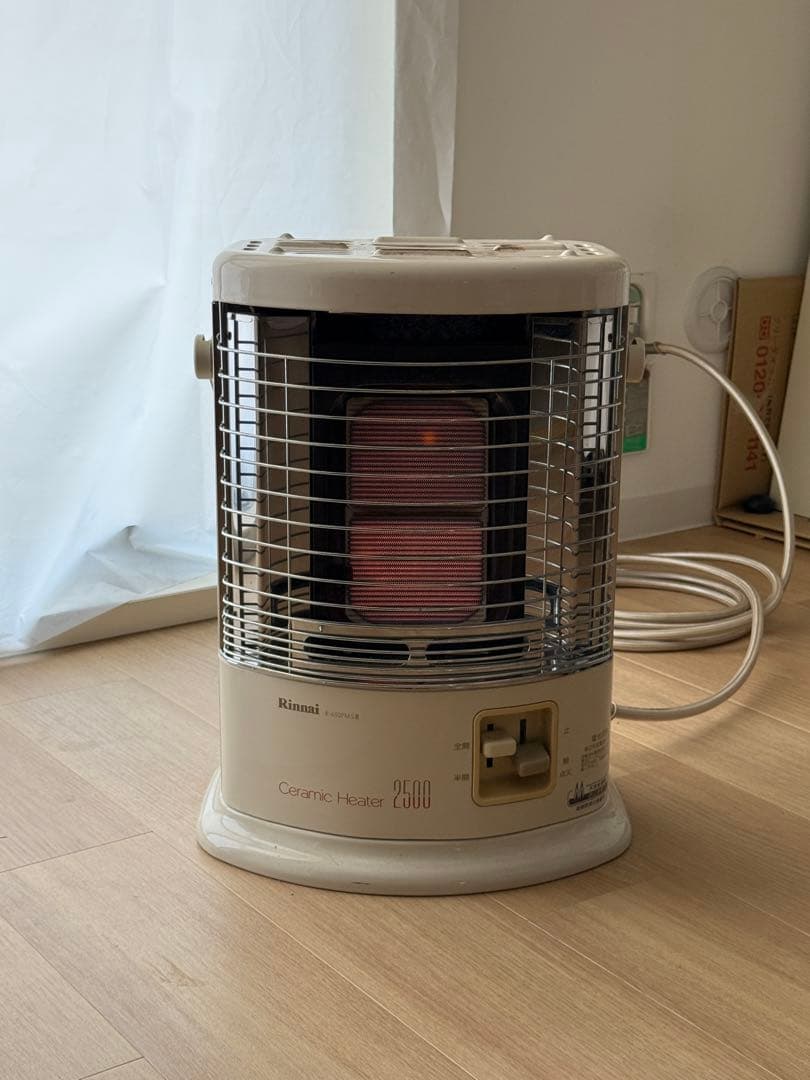 【稼働品】 リンナイ R-652PMⅢ-402 都市ガス用 ヒーター リンナイ（Rinnai） （2025年製） ガス ストーブ R-852PMSIII(D