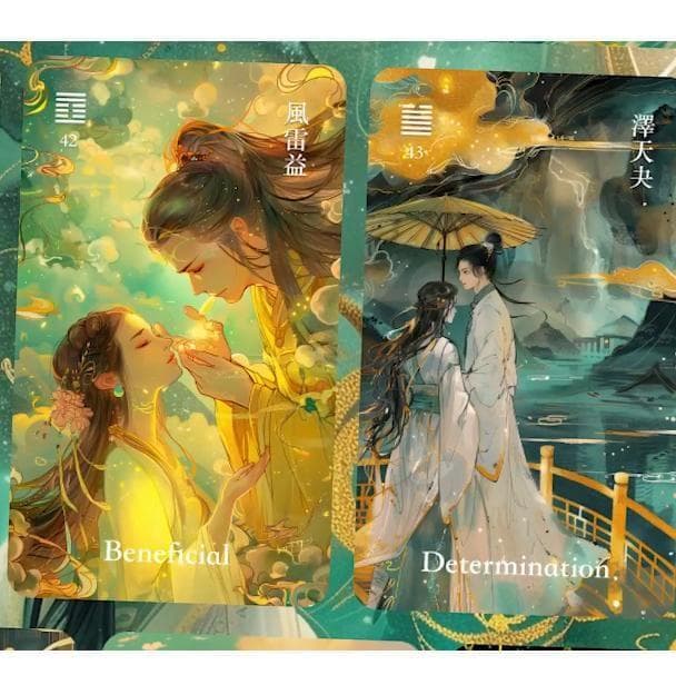 正規品イーチンオラクルカード】美麗＆幻想的✨白蛇を象徴とした幽玄