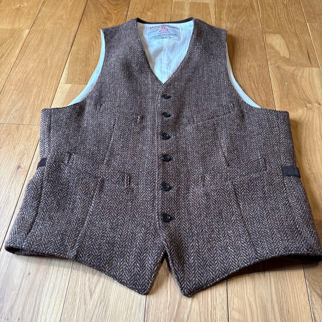 【定番】 BEAMS PLUS / ハリスツイード ベスト定価30,000円程 BEAMS PLUS（ビームス プラス）Waistcoat Harris Tweed（トップス