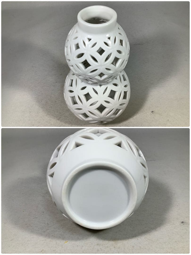 白磁 七宝透 皆具 藤城 茶道具 送料無料 - メルカリ